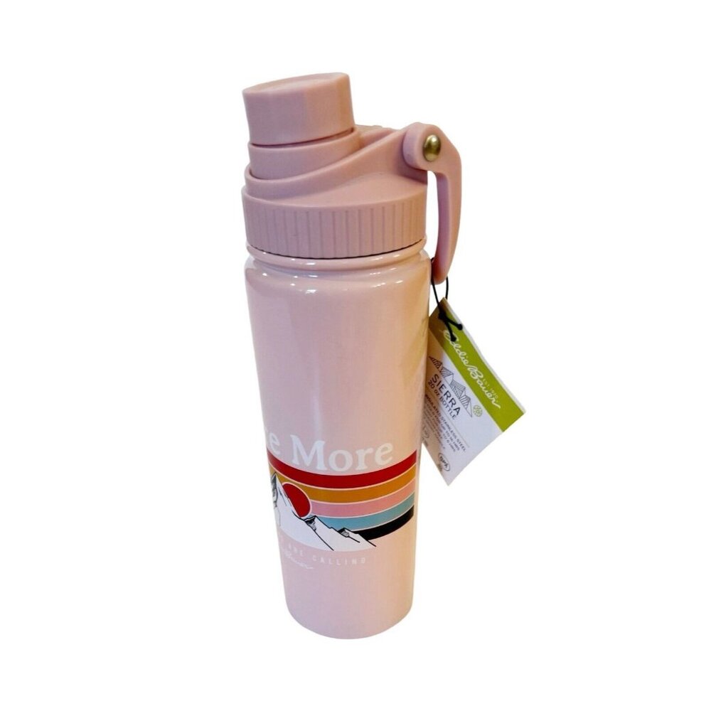 NWT Eddie Bauer Sierra Pink Stainless Water Bottle 20oz